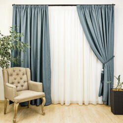 Hiko Set 2 draperii opace, Hiko Lux Blackout, dimout Bluevert, cu rejansa (10014428)