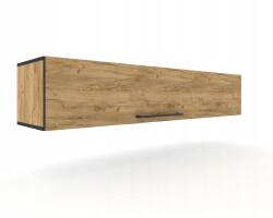 Krak Meble Függő vízszintes szekrény Rtv komód Simply Up Craft fekete 140 (10231140170N)