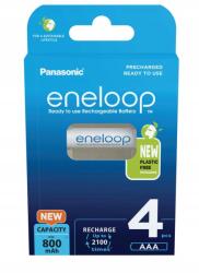 Panasonic Akkumulátorok Panasonic Eneloop Aaa 800 mAh 4 db (BK-4MCDE/4BE)