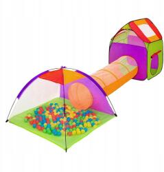 Timeless Tools Játszó sátor gyerekeknek 3az1ben alagúttal színes labdák otthoni játszótér (5999566952562)