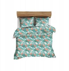 Karo Ágyneműhuzat kéregből 200x220 türkiz fehér flamingók Fehér Karo (2357036)