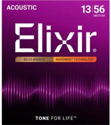 Elixir 13-56 80/20 Bronze Nanoweb - Corzi Chitara Acustica (11102)