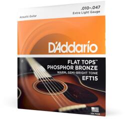 D'addario Corzi de chitara Acustica - D'Addario EFT15 - Extra Light (EFT15)