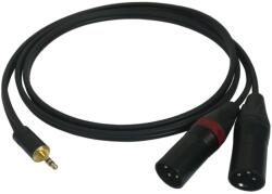 Sommer Cable Cablu de Semnal Stereo Nebalansat Sommer Cable SC-Onyx 2025 MKII - Neutrik 2 x XLR Tata - Jack 3, 5mm (onyx-nys231bg-ll-nc3mxx-b)