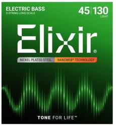 Elixir 45-130 Nanoweb Nikel Corzi Chitara Bass 5 corzi (14202)