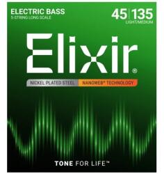 Elixir 45-135 Nanoweb Nikel Corzi chitara Bass 5 corzi (14207)
