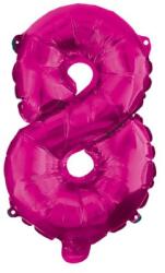 Procos Party Rózsaszín Hot Pink 8-as szám fólia lufi 95 cm (PNN92494)