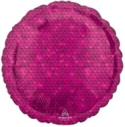 Amscan Rózsaszín Sequin mintás fólia lufi 43 cm (DPA4219801)