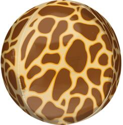 Amscan Zsiráf mintás Safari gömb fólia lufi 40 cm (DPA4210801)
