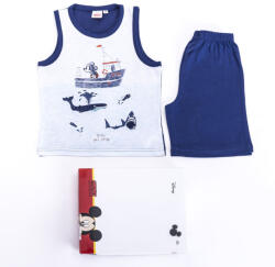 Global Licence Srl Mickey egér kisfiú pamut pizsama - ujjatlan pizsama - nyári együttes - sötétkék - 98