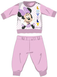 Global Licence Srl Disney Minnie egér baba polár pizsama - téli vastag pizsama - világosrózsaszín - 98