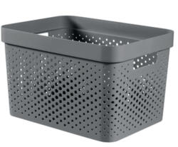 Keter Infinity Dots doboz 17L szürke (245661) - multimaxshop