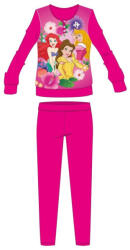 Global Licence Srl Disney Hercegnők téli vastag gyerek pizsama - pamut flanel pizsama - pink - 104