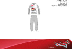 Global Licence Srl Disney Verdák vékony pamut gyerek pizsama - jersey pizsama - szürke - 110