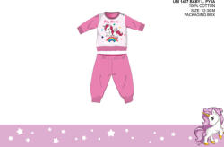 Global Licence Srl Unikornis baba pizsama - jersey pamut pizsama - rózsaszín - 98