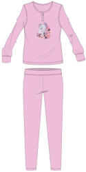 Global Licence Srl Unikornis pamut flanel pizsama - téli vastag gyerek pizsama - világosrózsaszín - 122