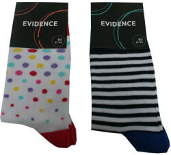 Global Licence Srl Gyerek pamut zokni - 2 pár - mintás - 23-26 - pöttyös-csíkos - Evidence