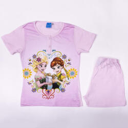 Global Licence Srl Rövid ujjú pamut gyerek pizsama - Jégvarázs - világosrózsaszín - 134