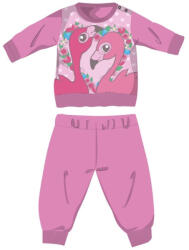 Global Licence Srl Flamingó téli pamut baba pizsama - interlock pizsama - rózsaszín - 86