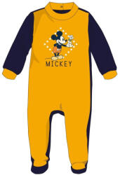 Global Licence Srl Disney Mickey egér baba velúr rugdalózó - sárga - 3-6 hónapos babának