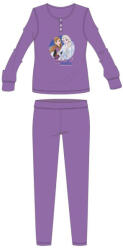 Global Licence Srl Disney Jégvarázs téli pamut gyerek pizsama - interlock pizsama - sötétlila - 122