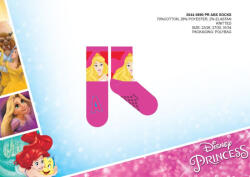 Global Licence Srl Disney Hercegnők csúszásgátlós teliplüss bokazokni gyerekeknek - pink - 23-26