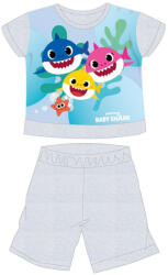 Global Licence Srl Baby Shark nyári rövid ujjú baba pizsama - pamut jersey pizsama - szürke - 86