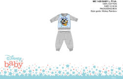 Global Licence Srl Disney Mickey egér baba pizsama - jersey pamut pizsama - szürke - 86