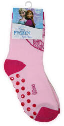 Global Licence Srl Csúszásgátlós gyerek bokazokni - Jégvarázs - teliplüss - szív mintás - világosrózsaszín - 27-30