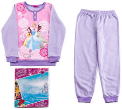 Global Licence Srl Flanel gyerek pizsama - Disney Princess - világos lila - 122