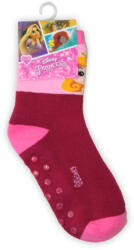 Global Licence Srl Csúszásgátlós gyerek bokazokni - Disney Hercegnők - teliplüss - bordó-rózsaszín - 31-34