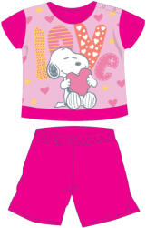 Global Licence Srl Snoopy rövid ujjú nyári pamut baba pizsama - pink - 80