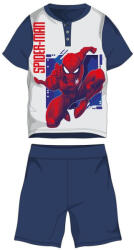 Global Licence Srl Pókember nyári rövid ujjú gyerek pizsama - pamut jersey pizsama - sötétkék-fehér - 122
