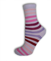 Global Licence Srl Gyerek bokazokni - pamut bokazokni - 31-34 - lila csíkos - Evidence