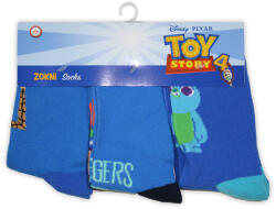 Global Licence Srl Gyerek pamut bokazokni - 3 pár - Toy Story - kék - 27-30