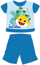 Global Licence Srl Baby Shark nyári rövid ujjú baba pizsama - pamut jersey pizsama - középkék - 80