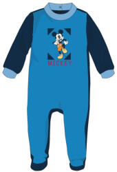 Global Licence Srl Disney Mickey egér baba velúr rugdalózó - sötétkék - 3-6 hónapos babának