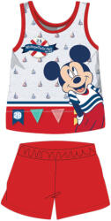 Global Licence Srl Nyári ujjatlan pamut baba pizsama - Disney Mickey egér - piros - 80
