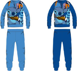 Global Licence Srl Disney Stitch pamut flanel gyerek pizsama - középkék - 122