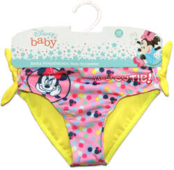 Global Licence Srl Baba fürdőruha alsó kislányoknak - Minnie egér - Hey cutie felirattal - sárga - 92