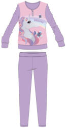 Global Licence Srl Unikornis téli pamut gyerek pizsama - interlock pizsama - Unicorno felirattal - világoslila - 98
