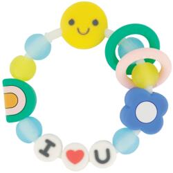 Infantino Силиконова бебешка гризалка Infantino - Обичам те (IN316773)