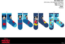 Global Licence Srl Disney Mickey egér gyerek pamut normál zokni - 4 pár/csomag - 27-30