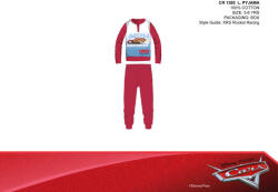 Global Licence Srl Disney Verdák vékony pamut gyerek pizsama - jersey pizsama - piros - 104