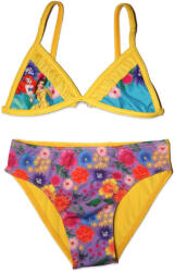 Global Licence Srl Disney Hercegnők kétrészes fürdőruha kislányoknak - virág mintával - sárga - 98
