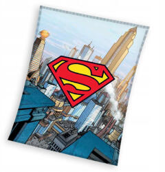 Carbotex SUPERMAN Coral fleece takaró 130x160cm