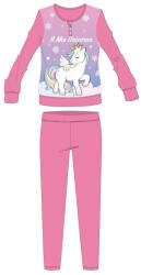 Global Licence Srl Unikornis téli vastag gyerek pizsama - pamut flanel pizsama - rózsaszín - 104
