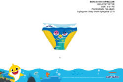 Global Licence Srl Baby Shark fürdő alsó kisfiúknak - sárga - 116
