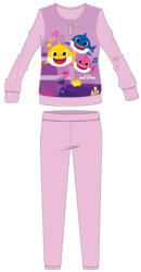 Global Licence Srl Baby Shark téli pamut gyerek pizsama - interlock pizsama - világosrózsaszín - 98