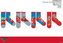 Global Licence Srl Disney Verdák gyerek pamut normál zokni - 4 pár/csomag - 23-26